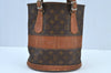 Authentic Louis Vuitton Monogram Bucket PM Shoulder Tote Bag USA Model LV K9202