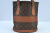 Authentic Louis Vuitton Monogram Bucket PM Shoulder Tote Bag USA Model LV K9202