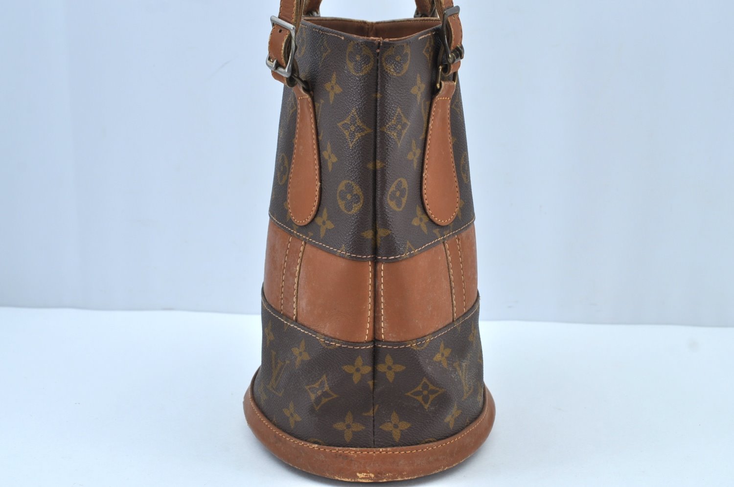 Authentic Louis Vuitton Monogram Bucket PM Shoulder Tote Bag USA Model LV K9202