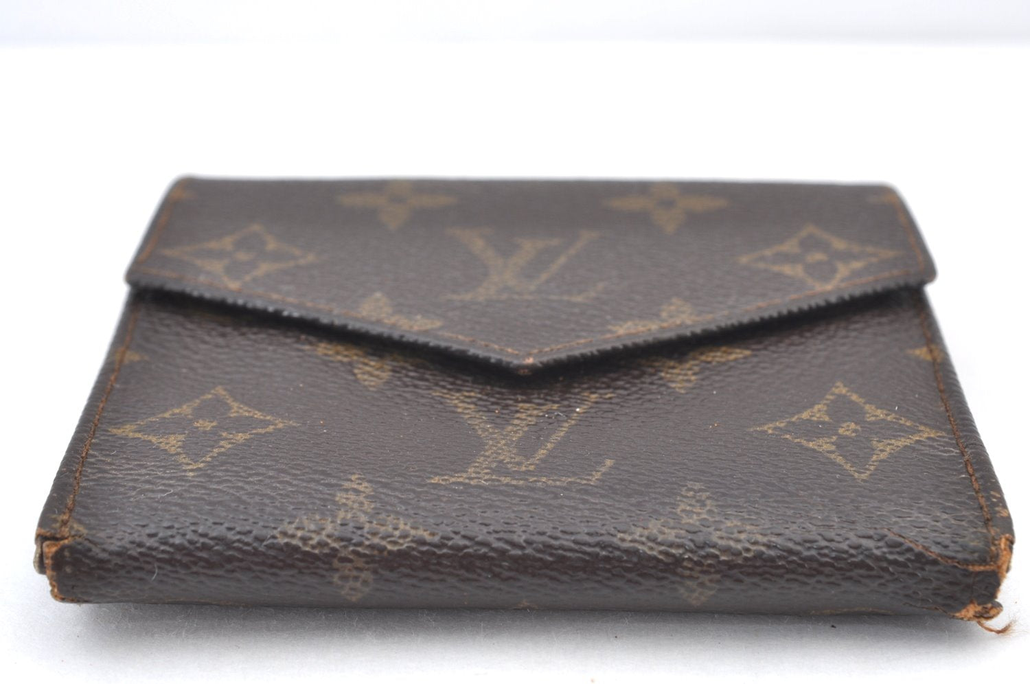 Authentic Louis Vuitton Monogram Porte Monnaie Billets Wallet Old Model LV K9208