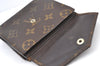 Authentic Louis Vuitton Monogram Porte Monnaie Billets Wallet Old Model LV K9208