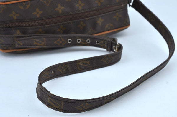 Authentic Louis Vuitton Monogram Nile Shoulder Cross Body Bag Old Model LV K9209