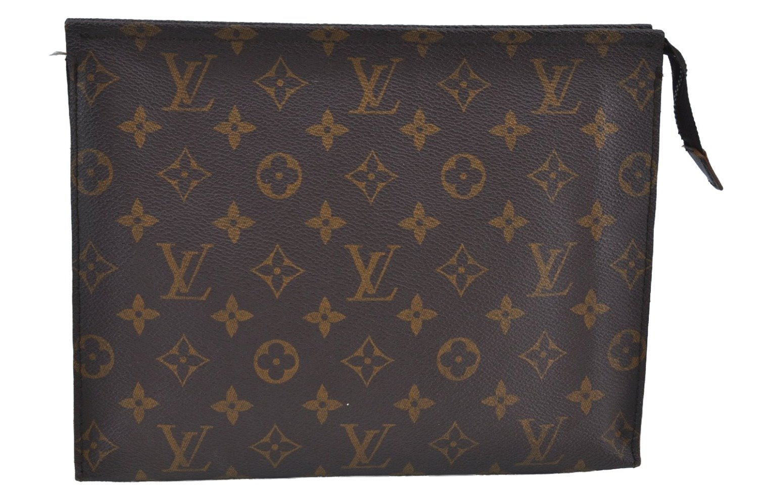 Auth Louis Vuitton Monogram Poche Toilette 26 Cosmetics Pouch Old Model LV K9212