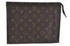 Auth Louis Vuitton Monogram Poche Toilette 26 Cosmetics Pouch Old Model LV K9212