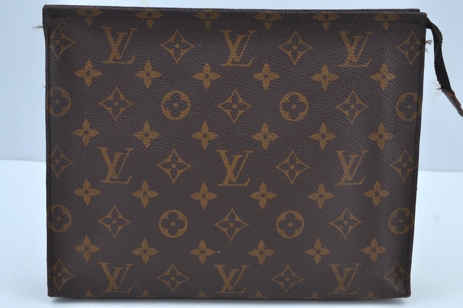 Auth Louis Vuitton Monogram Poche Toilette 26 Cosmetics Pouch Old Model LV K9212