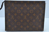 Auth Louis Vuitton Monogram Poche Toilette 26 Cosmetics Pouch Old Model LV K9212