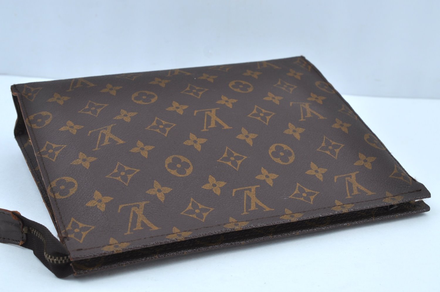 Auth Louis Vuitton Monogram Poche Toilette 26 Cosmetics Pouch Old Model LV K9212