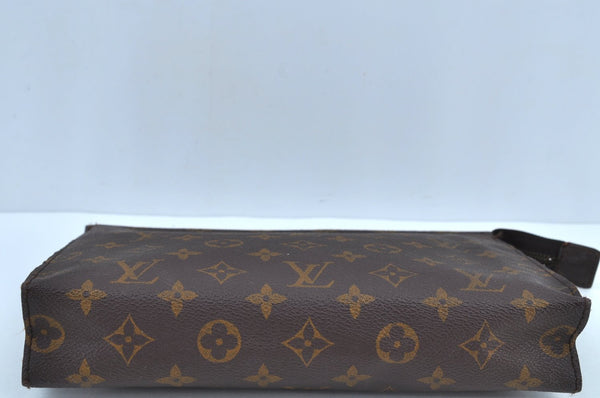 Auth Louis Vuitton Monogram Poche Toilette 26 Cosmetics Pouch Old Model LV K9212