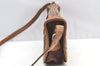 Authentic GUCCI Web Sherry Line Micro GG Shoulder Bag Canvas Leather Brown K9213