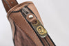 Authentic GUCCI Web Sherry Line Micro GG Shoulder Bag Canvas Leather Brown K9213