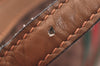 Authentic GUCCI Web Sherry Line Micro GG Shoulder Bag Canvas Leather Brown K9213