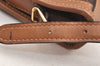Authentic GUCCI Web Sherry Line Micro GG Shoulder Bag Canvas Leather Brown K9213