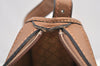 Authentic GUCCI Web Sherry Line Micro GG Shoulder Bag Canvas Leather Brown K9213