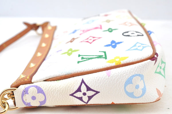 Louis Vuitton Monogram Multicolor Pochette Accessoires Pouch White Box K9217