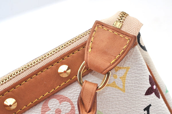 Louis Vuitton Monogram Multicolor Pochette Accessoires Pouch White Box K9217