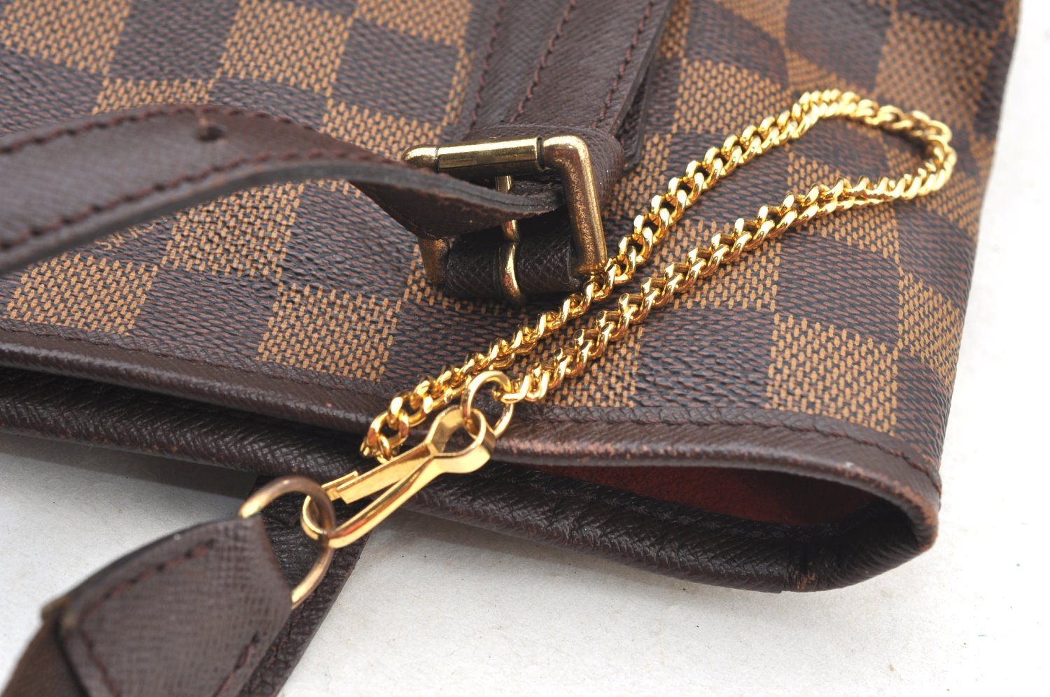 Authentic Louis Vuitton Damier Marais Bucket Shoulder Tote Bag N42240 LV K9220