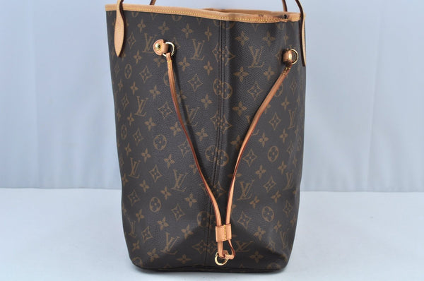 Authentic Louis Vuitton Mon Monogram Neverfull GM Shoulder Tote Bag LV K9221