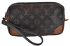 Auth Louis Vuitton Monogram Marly Dragonne PM Clutch Hand Bag Old Model LV K9222
