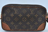 Auth Louis Vuitton Monogram Marly Dragonne PM Clutch Hand Bag Old Model LV K9222