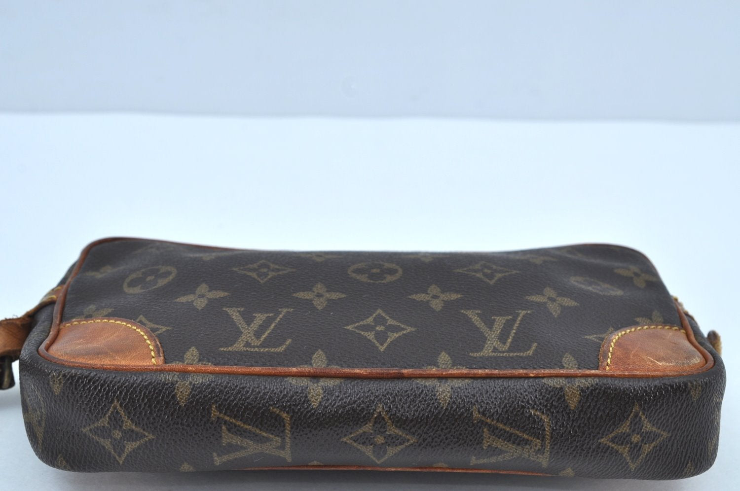 Auth Louis Vuitton Monogram Marly Dragonne PM Clutch Hand Bag Old Model LV K9222
