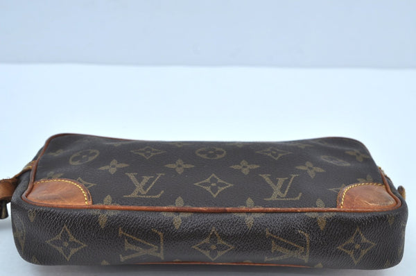 Auth Louis Vuitton Monogram Marly Dragonne PM Clutch Hand Bag Old Model LV K9222