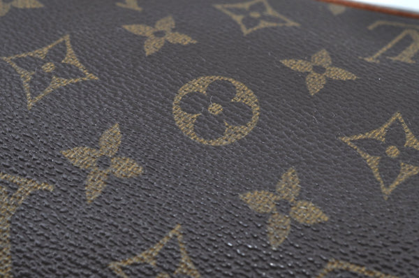 Auth Louis Vuitton Monogram Marly Dragonne PM Clutch Hand Bag Old Model LV K9222