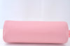 Authentic CHANEL Caviar Skin CC Logo Cosmetic Pouch Purse Pink Junk K9233