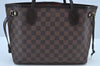 Authentic Louis Vuitton Damier Neverfull PM Shoulder Tote Bag N51109 LV K9238