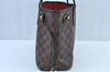 Authentic Louis Vuitton Damier Neverfull PM Shoulder Tote Bag N51109 LV K9238