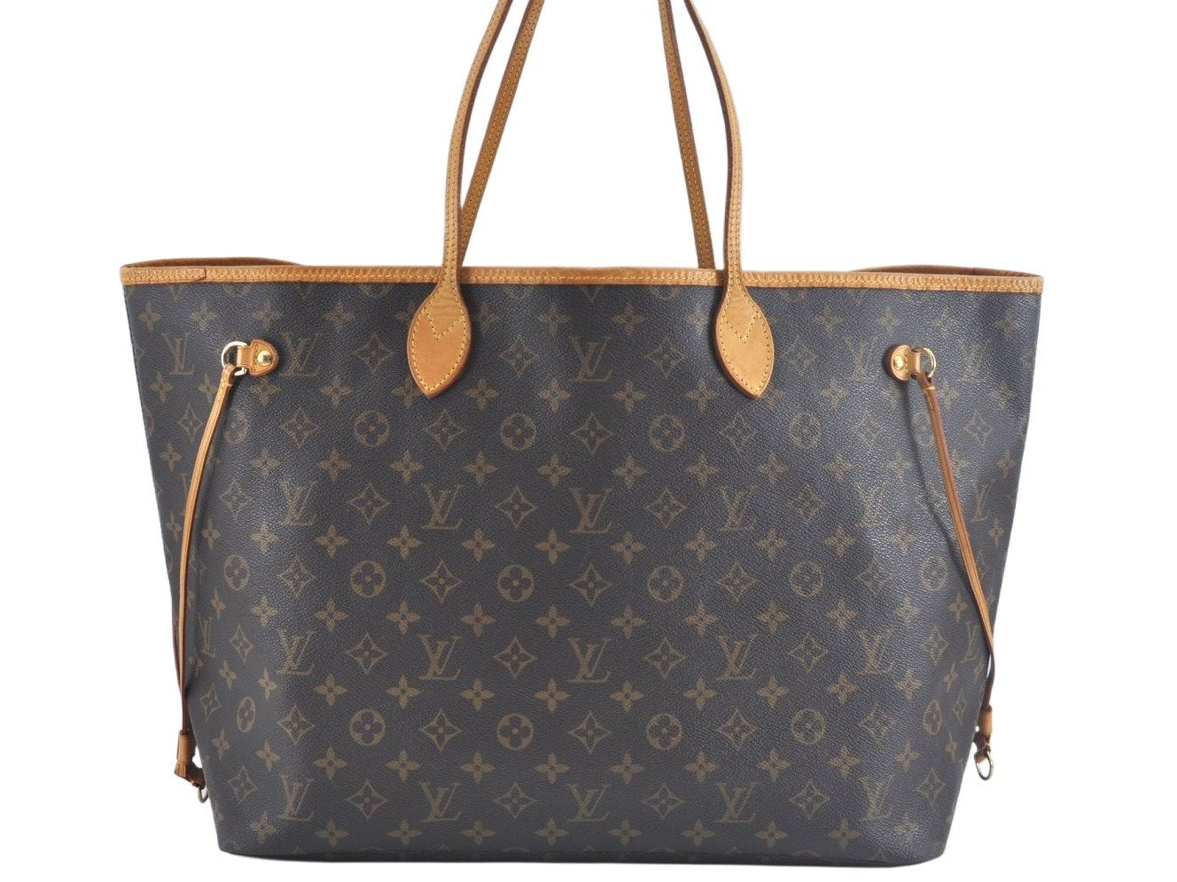 Authentic Louis Vuitton Monogram Neverfull GM Shoulder Tote Bag M40157 LV K9240