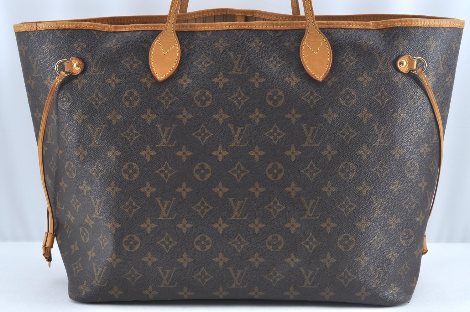 Authentic Louis Vuitton Monogram Neverfull GM Shoulder Tote Bag M40157 LV K9240