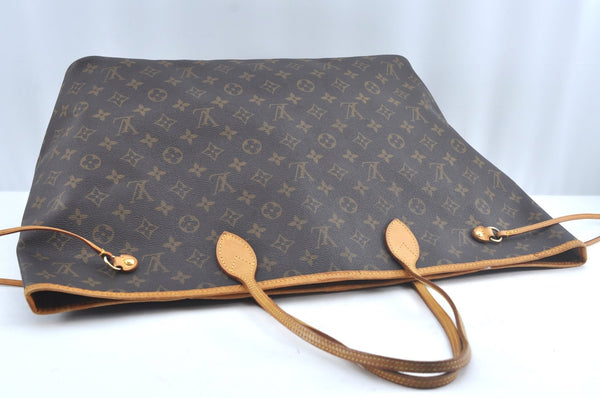 Authentic Louis Vuitton Monogram Neverfull GM Shoulder Tote Bag M40157 LV K9240