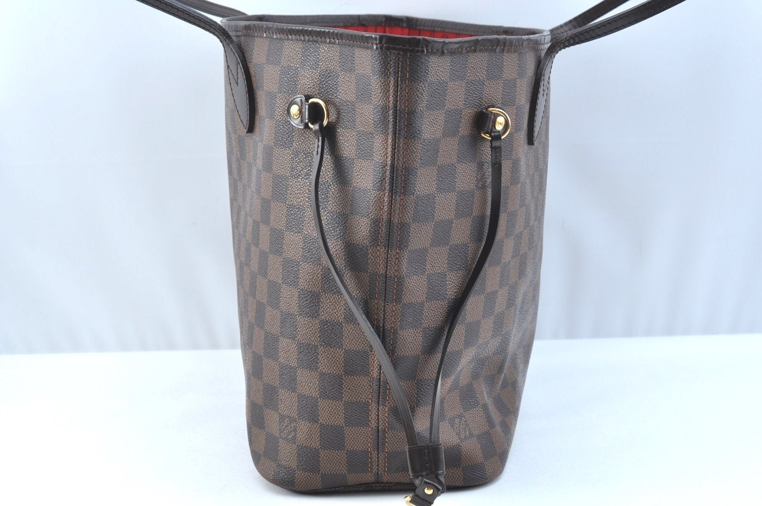 Authentic Louis Vuitton Damier Neverfull MM Shoulder Tote Bag N51105 LV K9249