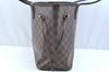 Authentic Louis Vuitton Damier Neverfull MM Shoulder Tote Bag N51105 LV K9249