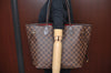 Authentic Louis Vuitton Damier Neverfull MM Shoulder Tote Bag N51105 LV K9249