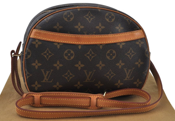 Authentic Louis Vuitton Monogram Blois Shoulder Cross Body Bag M51221 LV K9251
