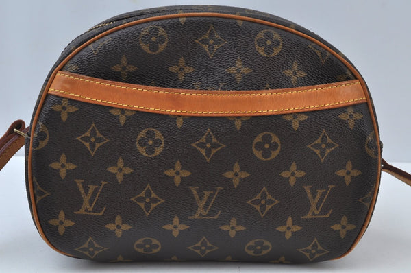 Authentic Louis Vuitton Monogram Blois Shoulder Cross Body Bag M51221 LV K9251