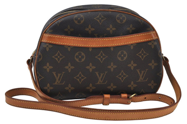 Authentic Louis Vuitton Monogram Blois Shoulder Cross Body Bag M51221 LV K9255