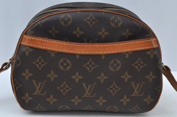 Authentic Louis Vuitton Monogram Blois Shoulder Cross Body Bag M51221 LV K9255