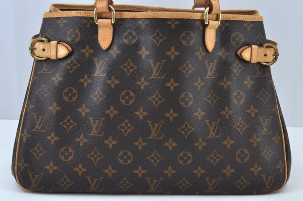 Authentic Louis Vuitton Monogram Batignolles Horizontal Tote Bag M51154 LV K9256