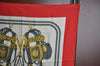 Authentic HERMES Carre 90 Scarf "BRIDES de GALA par" Silk Red K9262