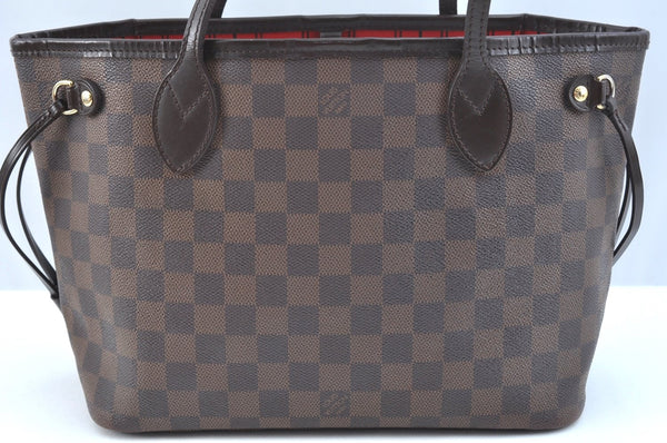 Authentic Louis Vuitton Damier Neverfull PM Shoulder Tote Bag N51109 LV K9268