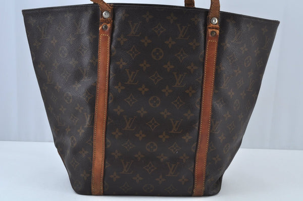 Authentic Louis Vuitton Monogram Sac Shopping PM Tote Bag M51108 LV Junk K9272