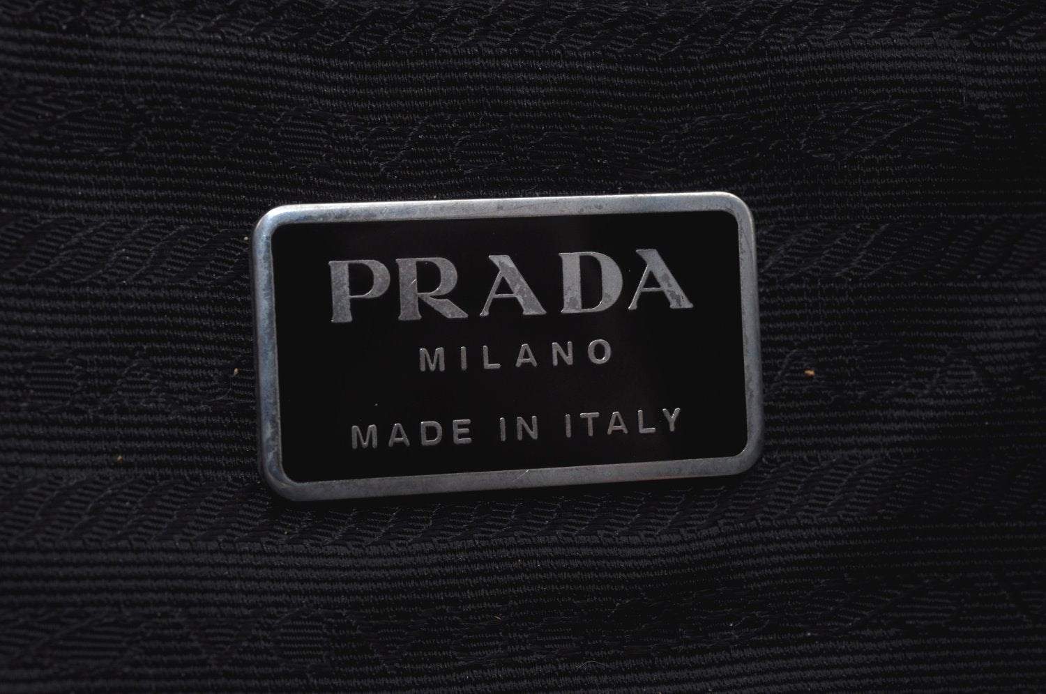 Authentic PRADA Vintage Nylon Tessuto Saffiano Leather Backpack Black K9273