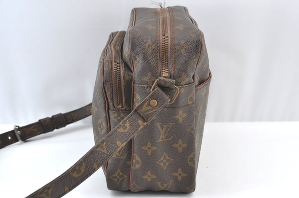 Authentic Louis Vuitton Monogram Nile Shoulder Cross Bag Old Model LV Junk K9292
