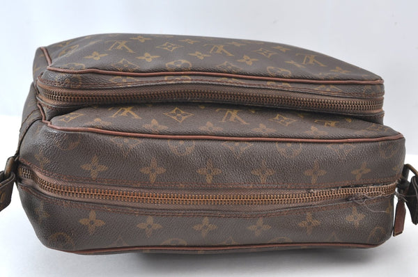 Authentic Louis Vuitton Monogram Nile Shoulder Cross Bag Old Model LV Junk K9292