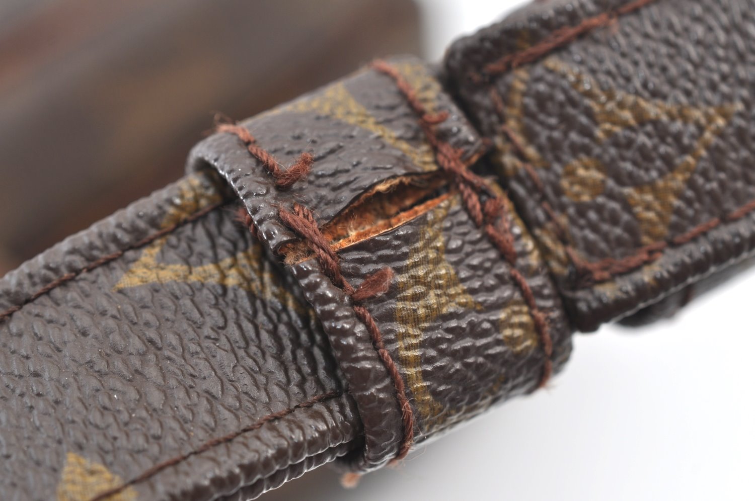 Authentic Louis Vuitton Monogram Nile Shoulder Cross Bag Old Model LV Junk K9292