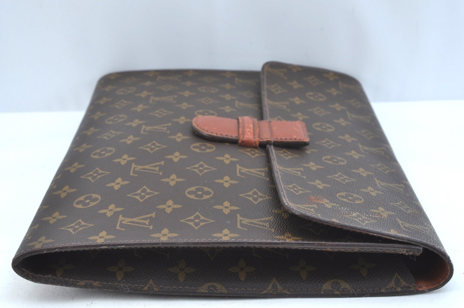 Authentic Louis Vuitton Monogram Poche Ministre Document Case M53445 LV K9297