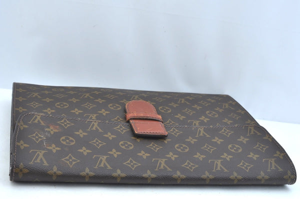 Authentic Louis Vuitton Monogram Poche Ministre Document Case M53445 LV K9297