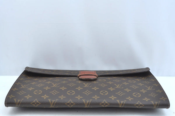 Authentic Louis Vuitton Monogram Poche Ministre Document Case M53445 LV K9297